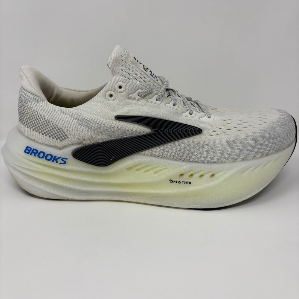 Brooks Glycerin Max Mens Size 11.5 White Green Athletic Running Shoes Sneakers